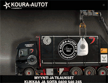 Tablet Screenshot of koura-autot.fi